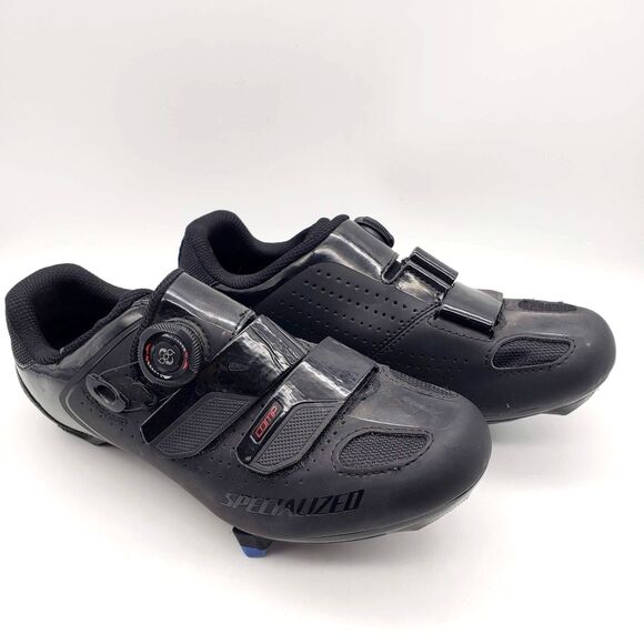 Specialized Comp Rd Cycling Shoes BOA Womens 6.5 39 Black 3 Bolt Shimano Blue - Picture 3 of 10